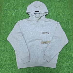 Essentials Light Oatmeal Grey Unisex Hoodie